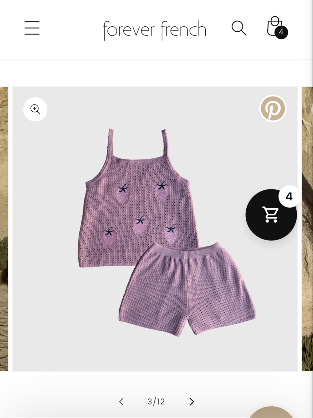 Women's Knit Short Set | Matilda - Picture 5 of 6